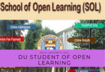 DU School of Open Learning Admission 2025: Application Form(Extended) DU Student of Open Learning