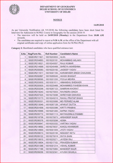 Du M Phil And Phd Admission 21 Application Form Released Admissions