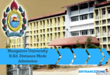 Mangalore University B.Ed. Distance Education 2023 Application Form Mangalore University B.Ed. Distance Mode Admission 2019