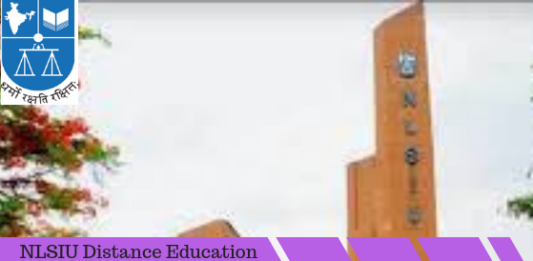 NLSIU Distance Education Admission 2018-19