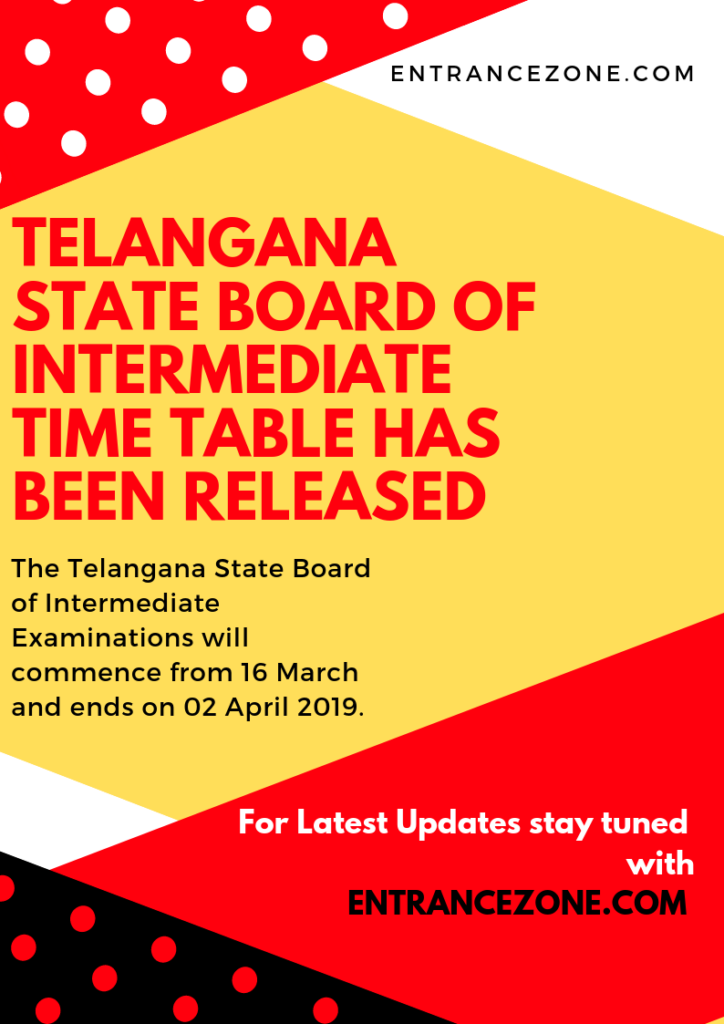 telangana 10th time table 2019