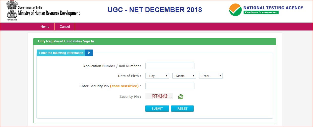 UGC NET Result 2018