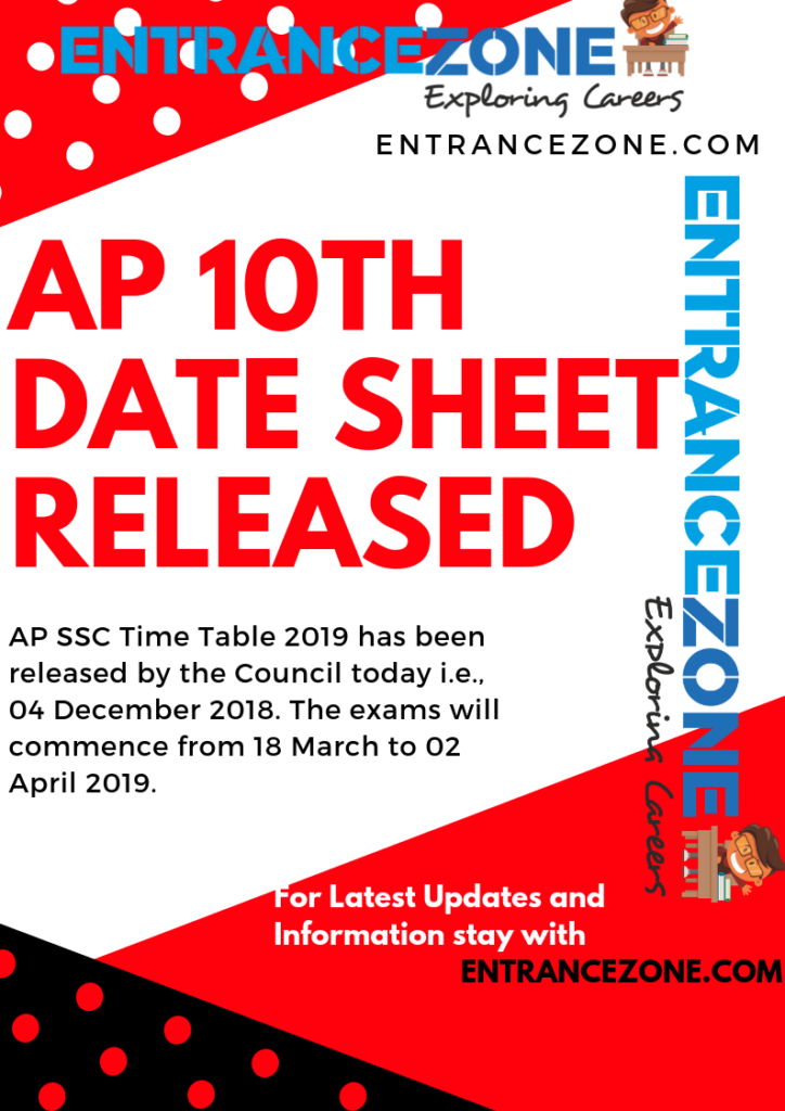 ap ssc date sheet 2019