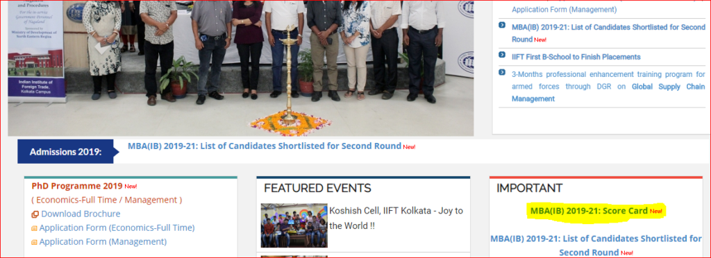 IIFT Scorecard 2019