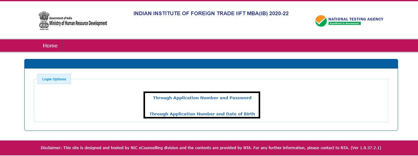 IIFT 2020 Result Log In