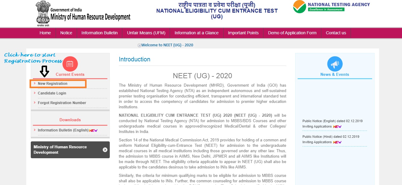 NEET Registration 2020