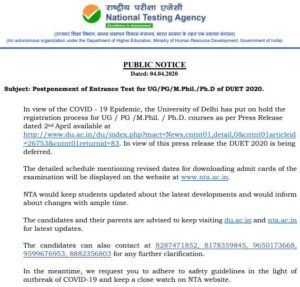 DUET Public Notice DUET Public Notice