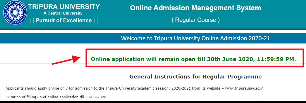 Trpura University Admission 2020 Notice Trpura University Admission 2020 Notice
