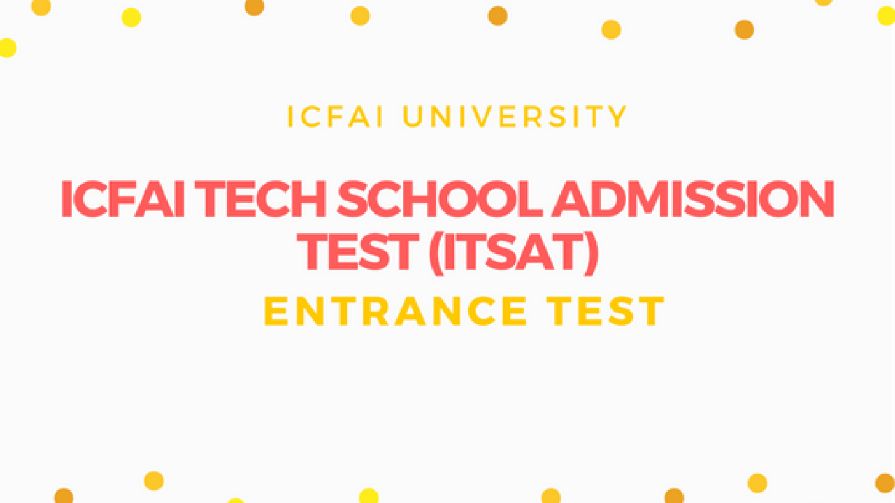 Itsat 2020 Syllabus Icfai Foundation For Higher Education