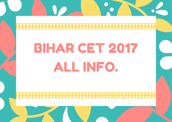Bihar CET 2017
