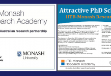Application for PhD program at IITB-Monash Research Academy is open for December 2016 intake Application for PhD program at IITB