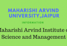 Maharishi Arvind University Admission 2021: Eligibility Criteria MAHARISHI ARVIND UNIVERSITY