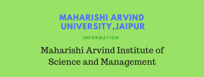 MAHARISHI ARVIND UNIVERSITY