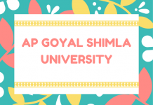 AP Goyal Shimla University Admission 2020: Application Form AP Goyal Shimla University