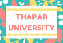 Thapar University Admission 2021: Application Form (Out), Eligibility Criteria THAPAR UNIVERSITY