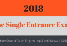 One Single Entrance Exam for Engineering and Architecture 2018 onward One Single Entrance Exam