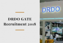DRDO GATE Recruitment 2021: Direct Recruitment for Scientist “B” DRDO GATE Recruitment 2020