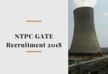 NTPC GATE Recruitment 2020: National Thermal Power Corporation NTPC GATE Recruitment 2018