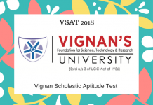 VSAT 2021: Result(Soon), Application Form, Eligibility Criteria VSAT 2018