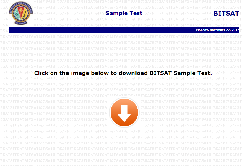 BITSAT Sample Test Paper