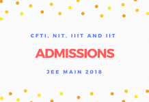 CFTI, NIT, IIIT and IIT Admission Via JEE Main 2020: Application Form CFTI, NIT, IIIT and IIT Admission Via JEE Main 2018