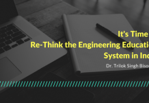 Re-Think the Engineering Education System in India It's Time to Re-Think the Engineering Education System in India