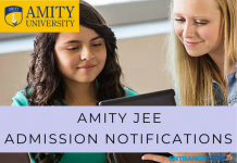 Amity JEE 2021 Admission Notification(Announced): Apply Here Amity JEE 2020 Admission Notification