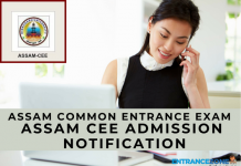 Assam CEE 2021 Admission Notification(To be Announced) Assam CEE 2018 Admission Notification