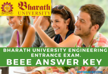 BEEE 2021 Answer key: Bharat University Details BEEE 2018 Answer Key