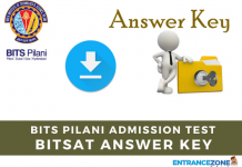 BITSAT 2020 Answer Key: BITS Pilani Questions & Solutions BITSAT 2018 Answer Key