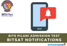 BITSAT 2021 Notification(Released): BITS Pilani, Goa & Hyderabad Admission BITSAT 2018 Notification