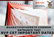 BVP CET 2021 Important Dates: Bharati Vidyapeeth Admission Schedule BVP CET 2018 Important Dates