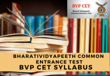 BVP CET 2021 Syllabus: Subject-Wise Syllabus Pdf BVP CET 2018 Syllabus