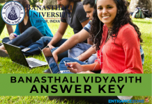Banasthali Vidyapith 2021 Answer Key: Merit Aptitude Test Banasthali Vidyapith 2020 Answer Key