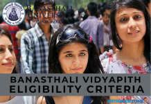 Banasthali Vidyapith 2020 Eligibility Criteria: Banasthali University Banasthali Vidyapith 2018 Eligibility Criteria