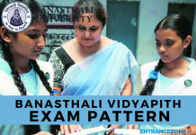 Banasthali Vidyapith 2021 Exam Pattern: Question Format Banasthali vidyapith 2020 Exam Pattern