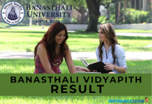 Banasthali Vidyapith 2021 Result: Merit List, Scorecard,  Rank Banasthali Vidyapith 2020 Result