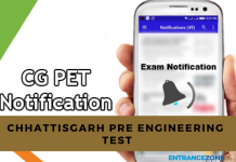 CG PET 2021 Notification: To be Released CG PET 2018 Notification