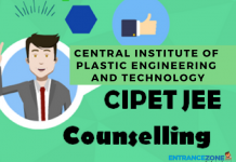 CIPET JEE 2021 Counselling: Diploma & Postgraduate CIPET JEE 2018 Counselling