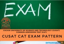 CUSAT CAT 2021 Exam Pattern: Question Format, Marks Distribution CUSAT CAT 2018 Exam Pattern