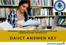 DAIICT 2020 Answer Key: Dhirubhai Ambani Institute Answer keys DAIICT 2018 Answer Key