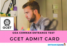 GCET 2021 Admit Card: Download DTE Goa CET Hall Ticket GCET 2018 Admit Card