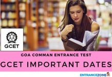 GCET 2021 Important Dates: Goa Common Entrance Test Schedule GCET 2018 Important Dates