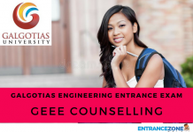 GEEE 2021 Counselling: Galgotias University Seat Allotment GEEE 2018 Counselling