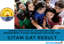 GITAM GAT 2020 Result: GITAM University Merit List GITAM GAT 2018 Result