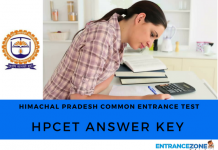 HPCET 2020 Answer Key by Himachal Pradesh Technical University HPCET 2018 Answer Key