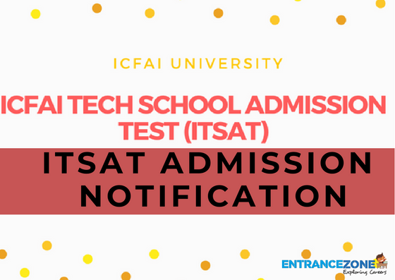 ITSAT 2020 Admission Notification