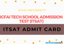 ITSAT/ATIT 2021 Admit Card: ICFAI University Hall Ticket ITSAT 2020 Admit Card