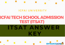 ITSAT/ATIT 2021 Answer Key: ICFAI Tech School Admission Test ITSAT 2020 Answer Key