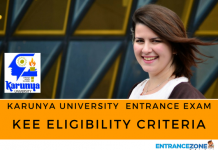 KEE 2020 Eligibility Criteria: Karunya University Entrance Exam Eligibility KEE Eligibility Criteria